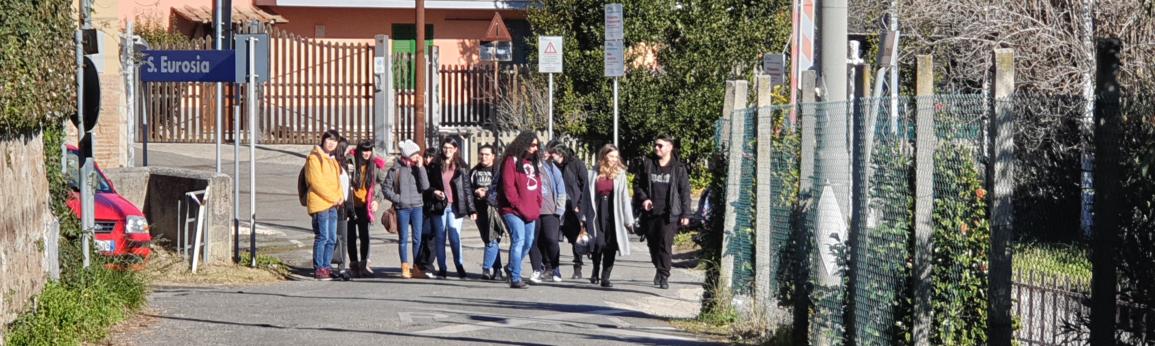 L'arrivo degli studenti